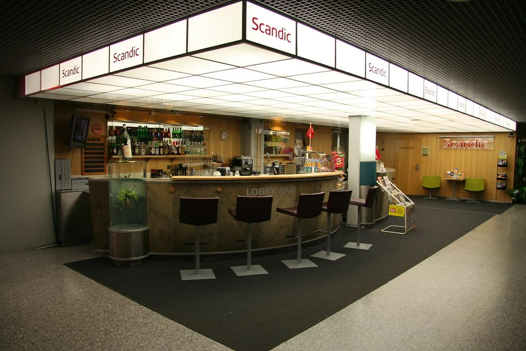 Hotel reception desk